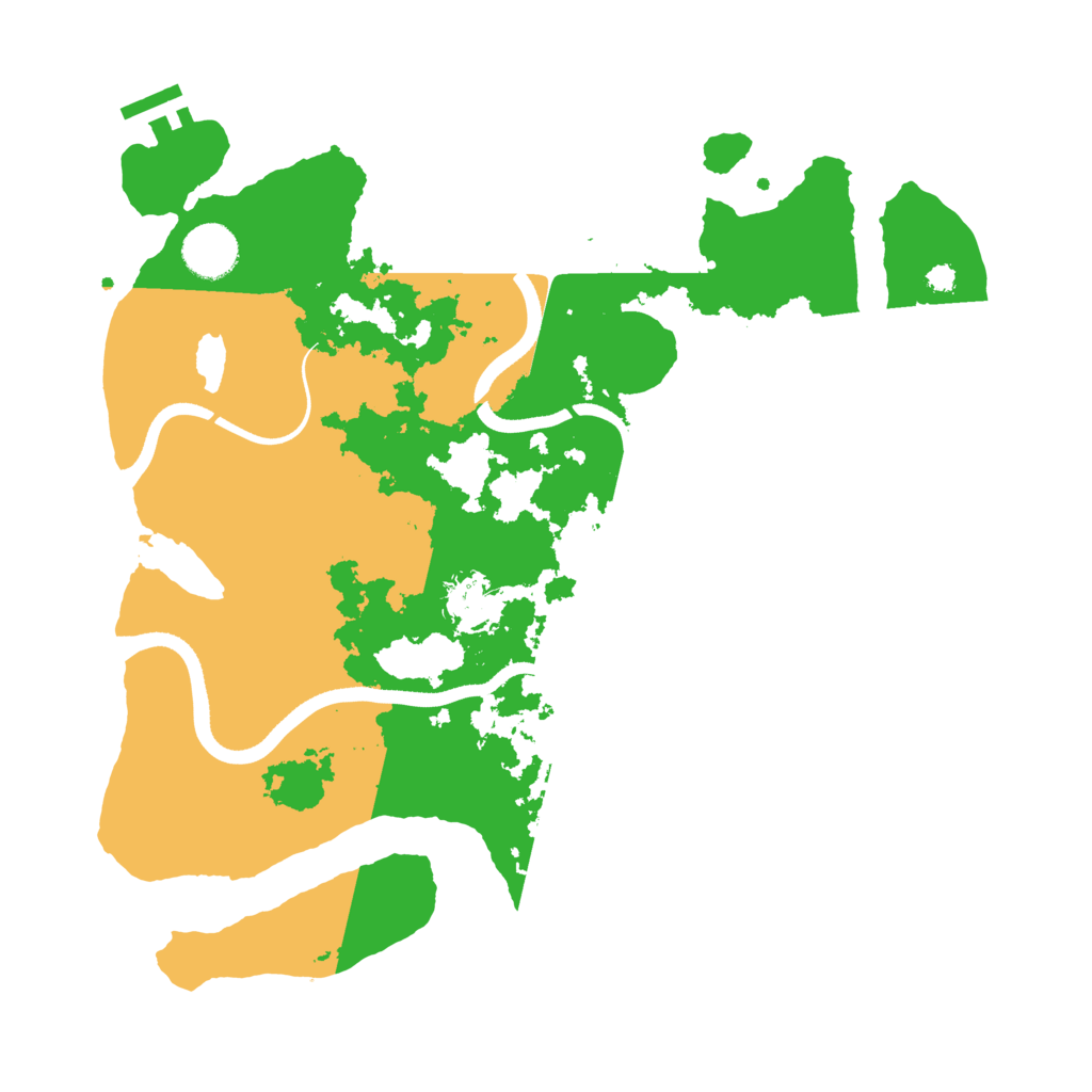 Biome Rust Map: Procedural Map, Size: 3500, Seed: 52352156