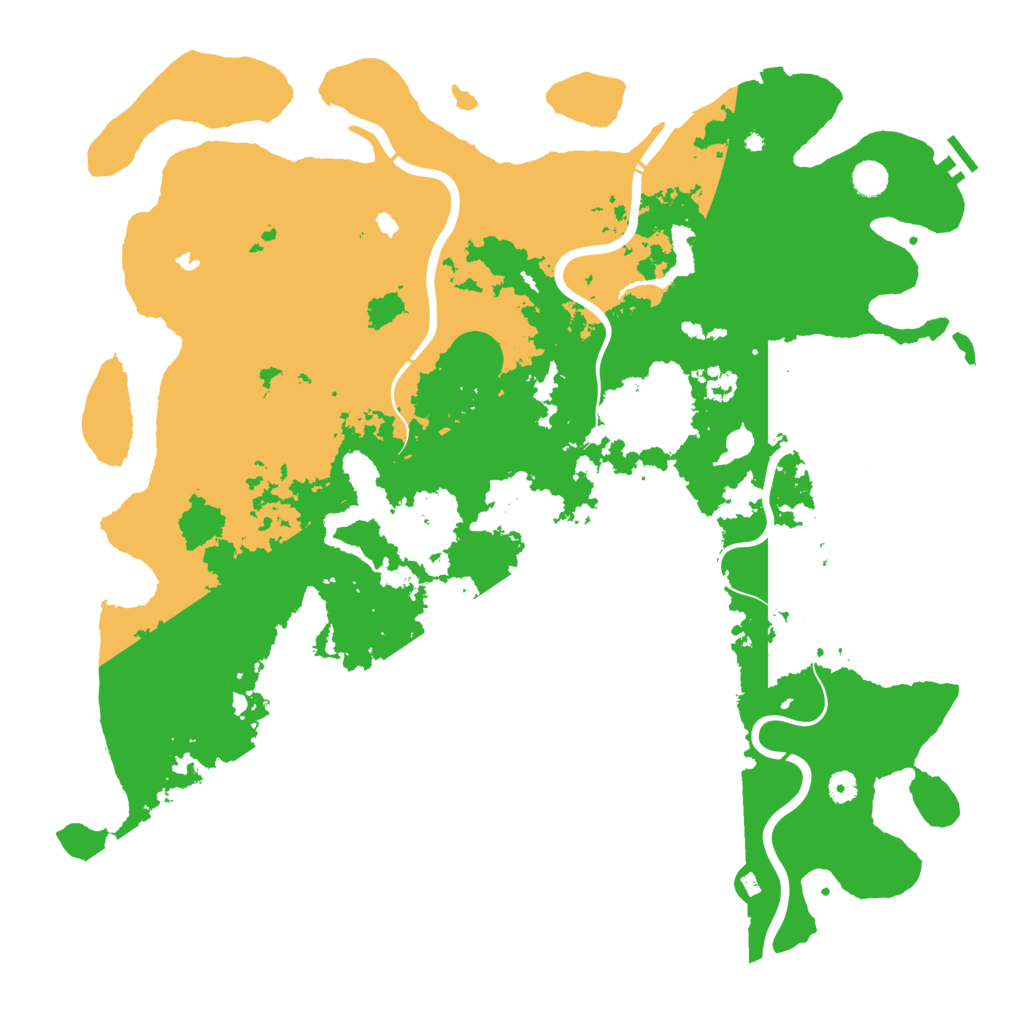 Biome Rust Map: Procedural Map, Size: 5000, Seed: 21066006