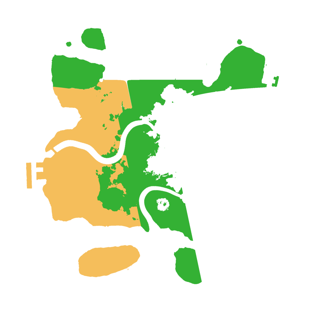 Biome Rust Map: Procedural Map, Size: 2500, Seed: 11112