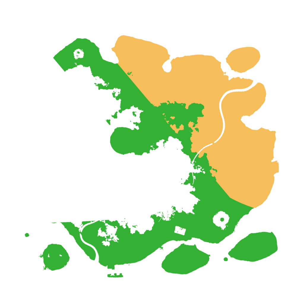 Biome Rust Map: Procedural Map, Size: 3000, Seed: 521441038
