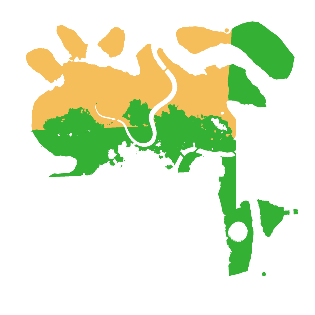 Biome Rust Map: Procedural Map, Size: 3000, Seed: 352946100
