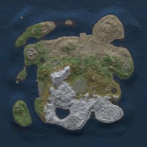 Thumbnail Rust Map: Procedural Map, Size: 2600, Seed: 384624, 10 Monuments