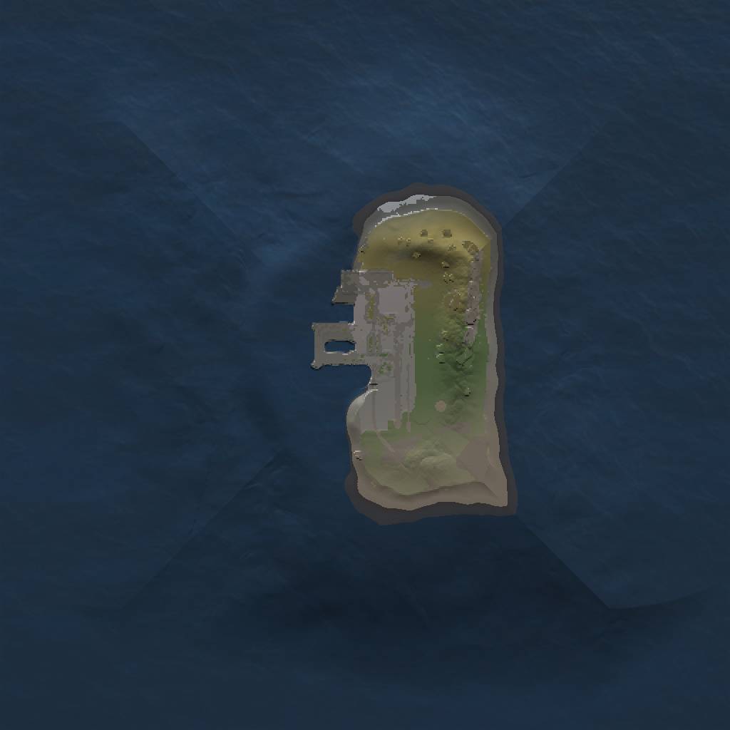 Rust Map: Procedural Map, Size: 1000, Seed: 1695503635, 4 Monuments