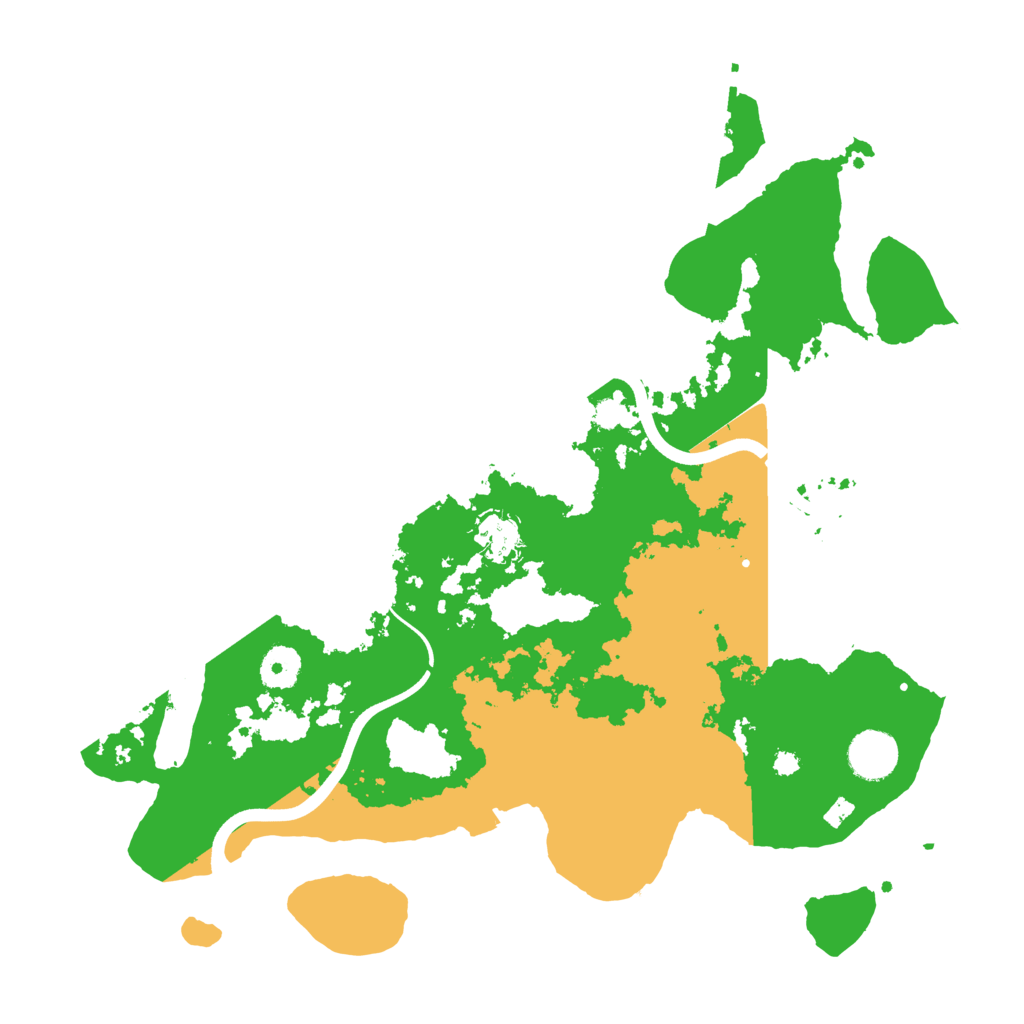 Biome Rust Map: Procedural Map, Size: 3700, Seed: 133851044