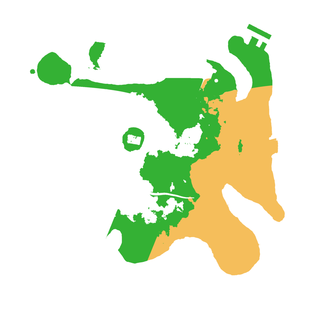 Biome Rust Map: Procedural Map, Size: 2500, Seed: 433512099