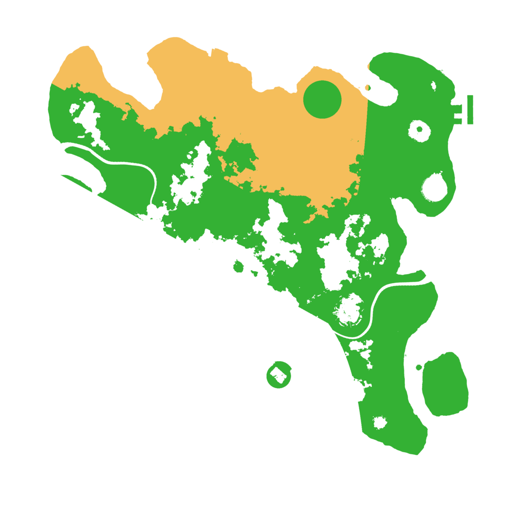 Biome Rust Map: Procedural Map, Size: 3500, Seed: 316387897