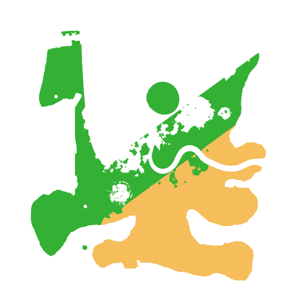 Biome Rust Map: Procedural Map, Size: 2500, Seed: 943991454