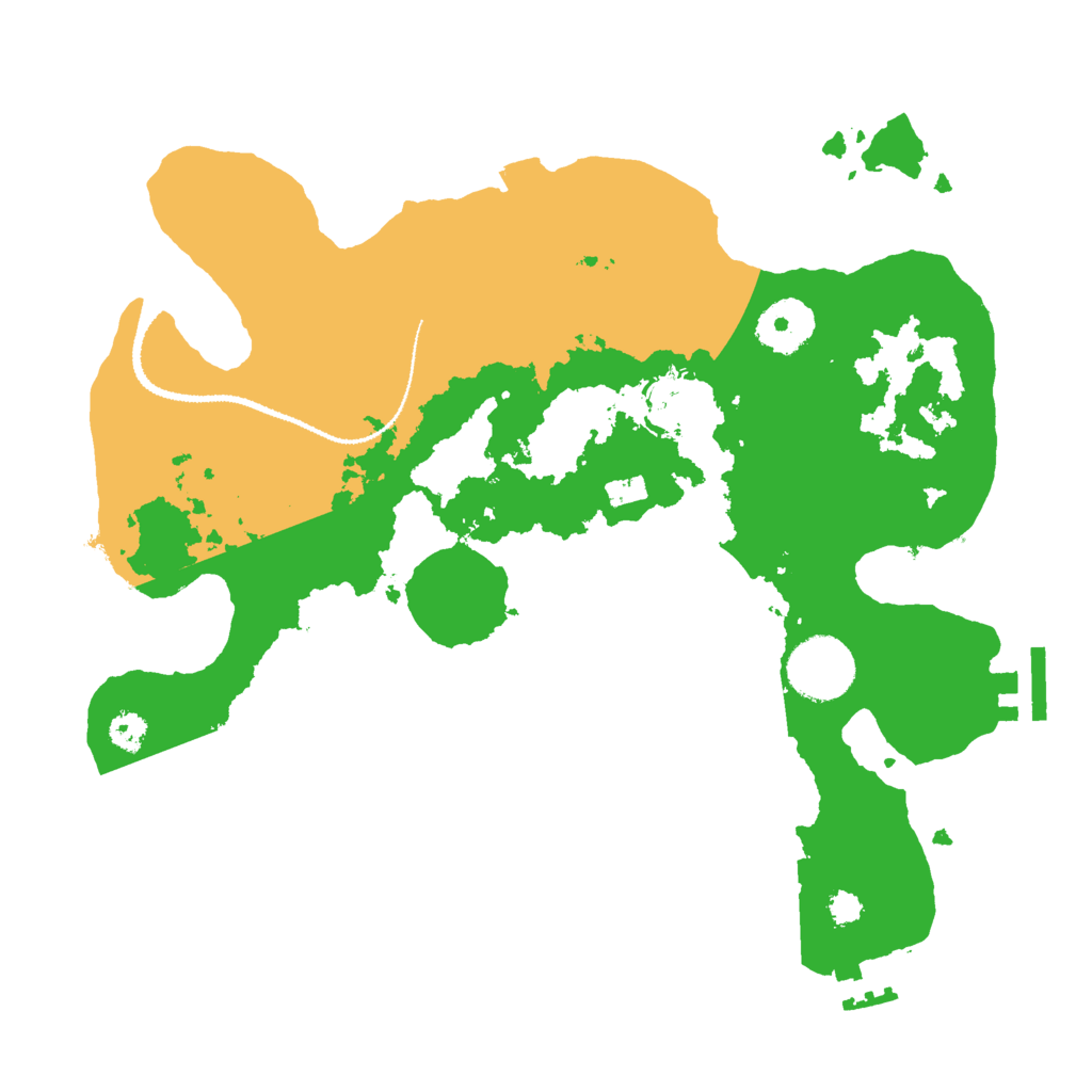Biome Rust Map: Procedural Map, Size: 3000, Seed: 3469057