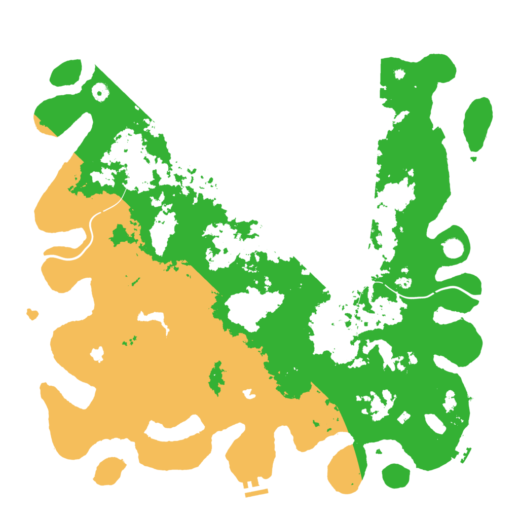 Biome Rust Map: Procedural Map, Size: 4500, Seed: 235610506