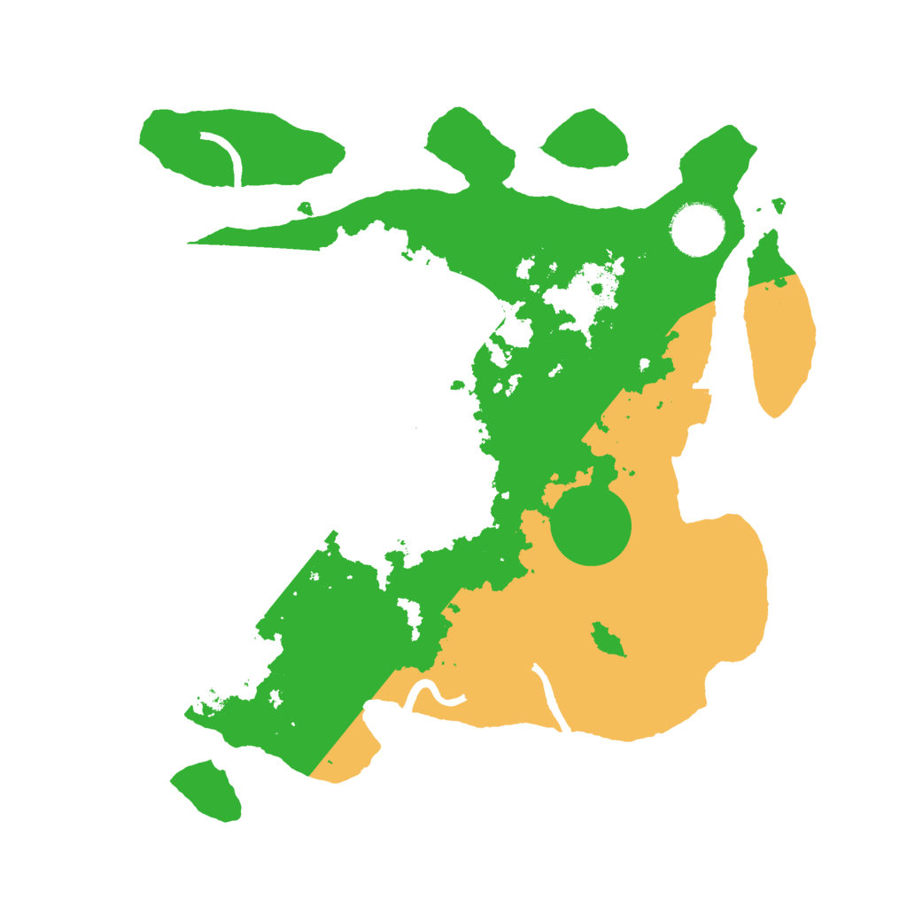 Biome Rust Map: Procedural Map, Size: 3000, Seed: 8948721