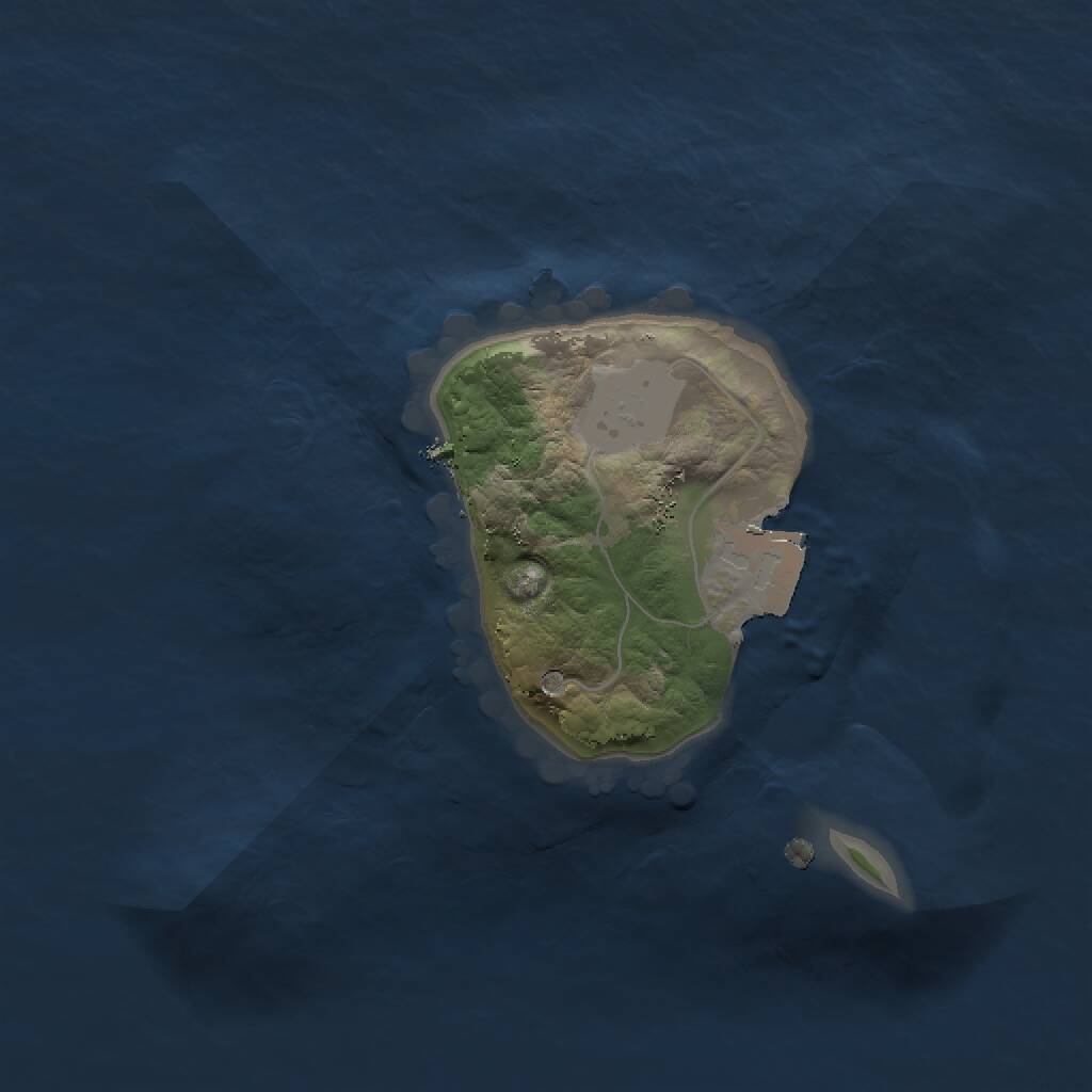 Rust Map: Procedural Map, Size: 1500, Seed: 1233020882, 1 Monuments
