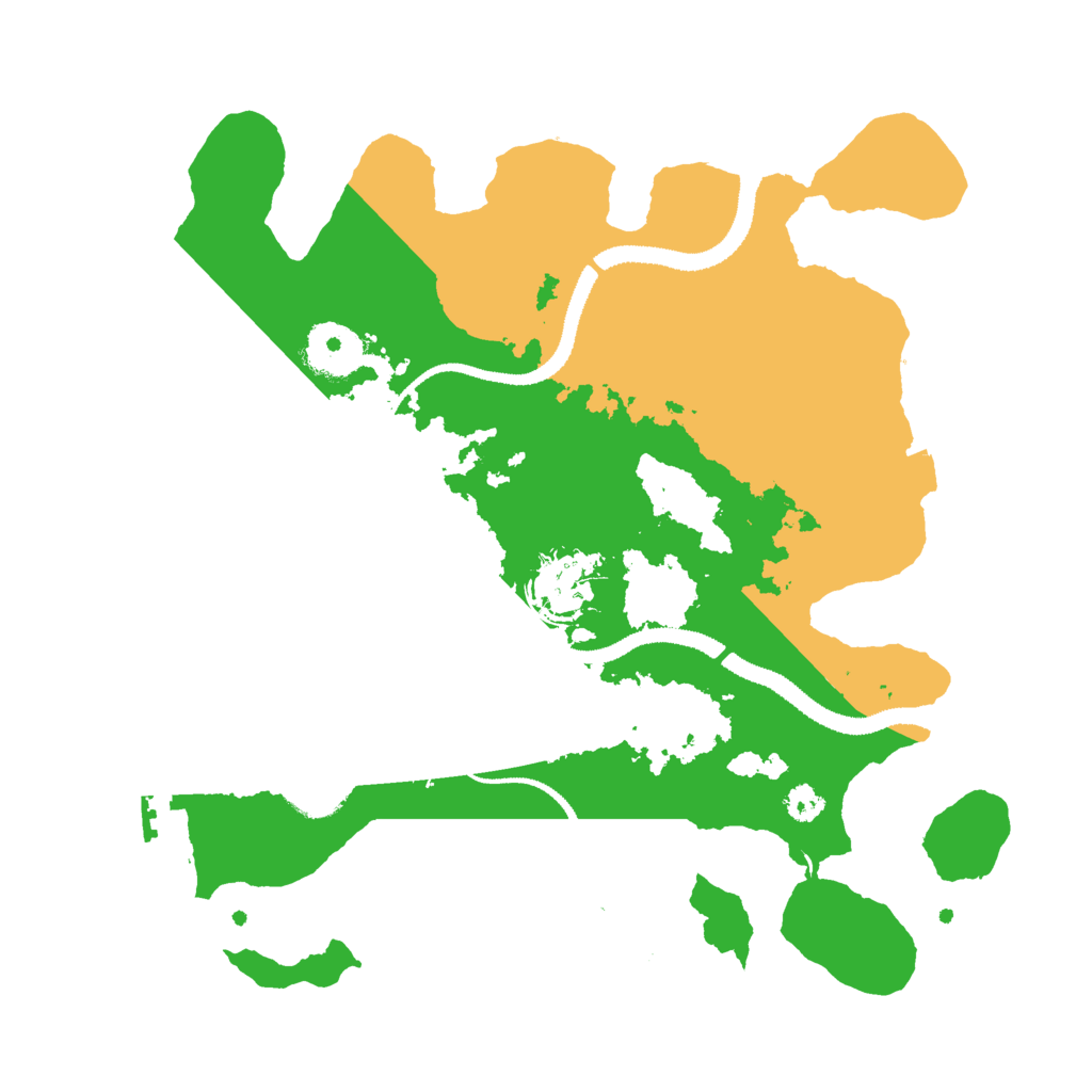 Biome Rust Map: Procedural Map, Size: 3000, Seed: 6082975