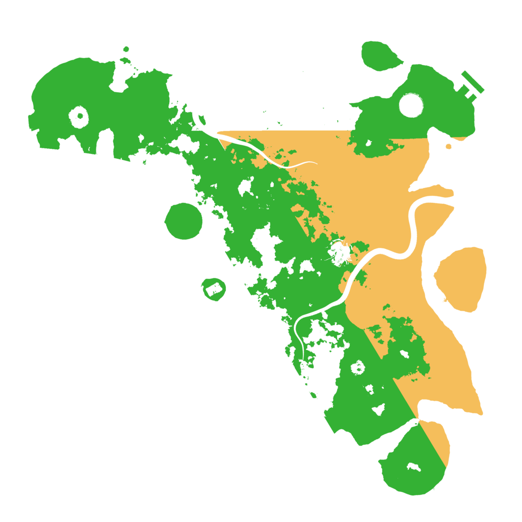 Biome Rust Map: Procedural Map, Size: 3800, Seed: 19811981
