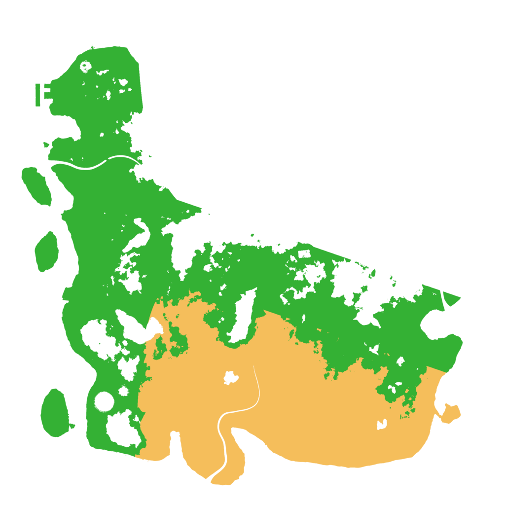 Biome Rust Map: Procedural Map, Size: 4500, Seed: 1823810066