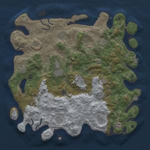 Thumbnail Rust Map: Procedural Map, Size: 4500, Seed: 900556801, 19 Monuments