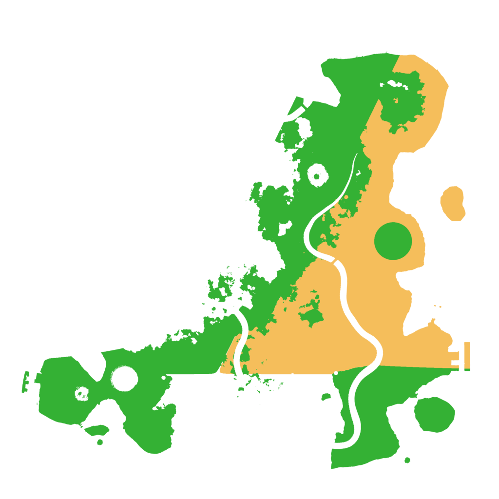 Biome Rust Map: Procedural Map, Size: 3500, Seed: 917874468
