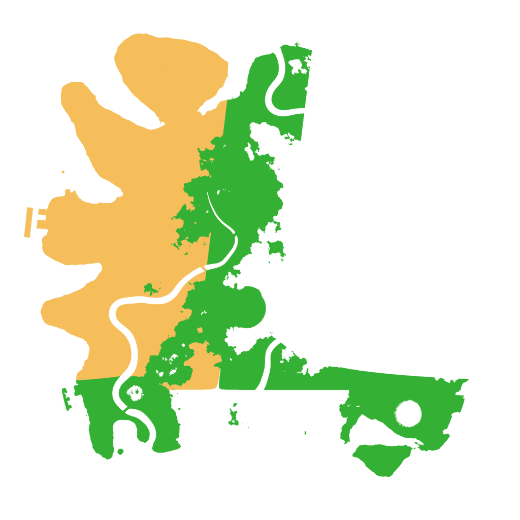 Biome Rust Map: Procedural Map, Size: 3500, Seed: 20416