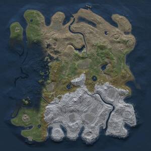 Thumbnail Rust Map: Procedural Map, Size: 4250, Seed: 358556123, 17 Monuments