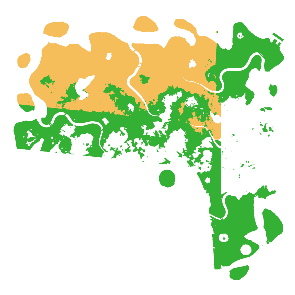 Biome Rust Map: Procedural Map, Size: 4800, Seed: 879502247