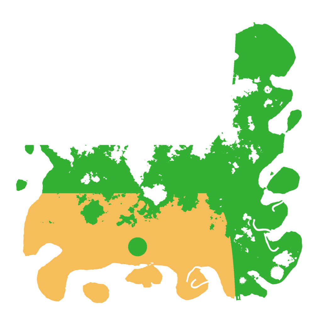 Biome Rust Map: Procedural Map, Size: 4500, Seed: 95194192