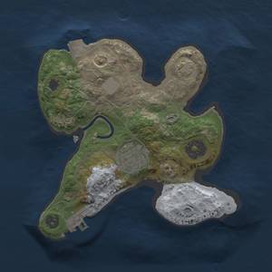 Thumbnail Rust Map: Procedural Map, Size: 2000, Seed: 26493417, 6 Monuments