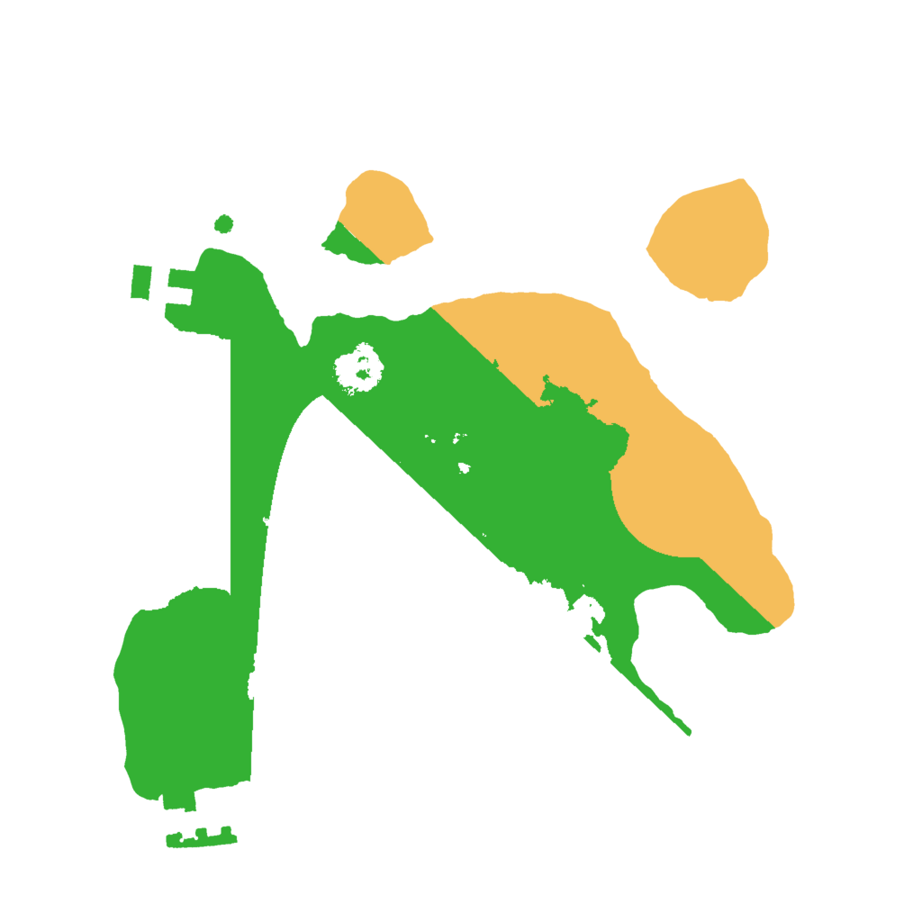 Biome Rust Map: Procedural Map, Size: 2000, Seed: 1040