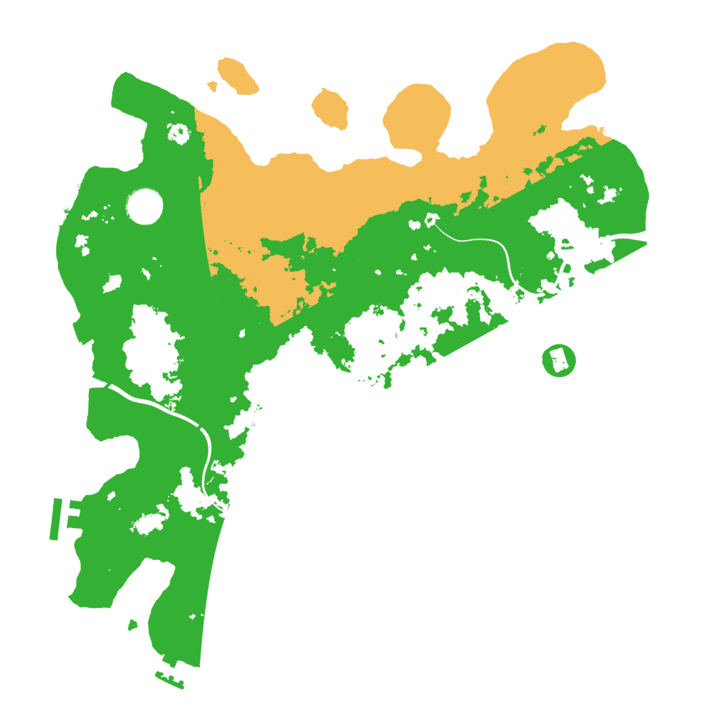Biome Rust Map: Procedural Map, Size: 3500, Seed: 1754077093
