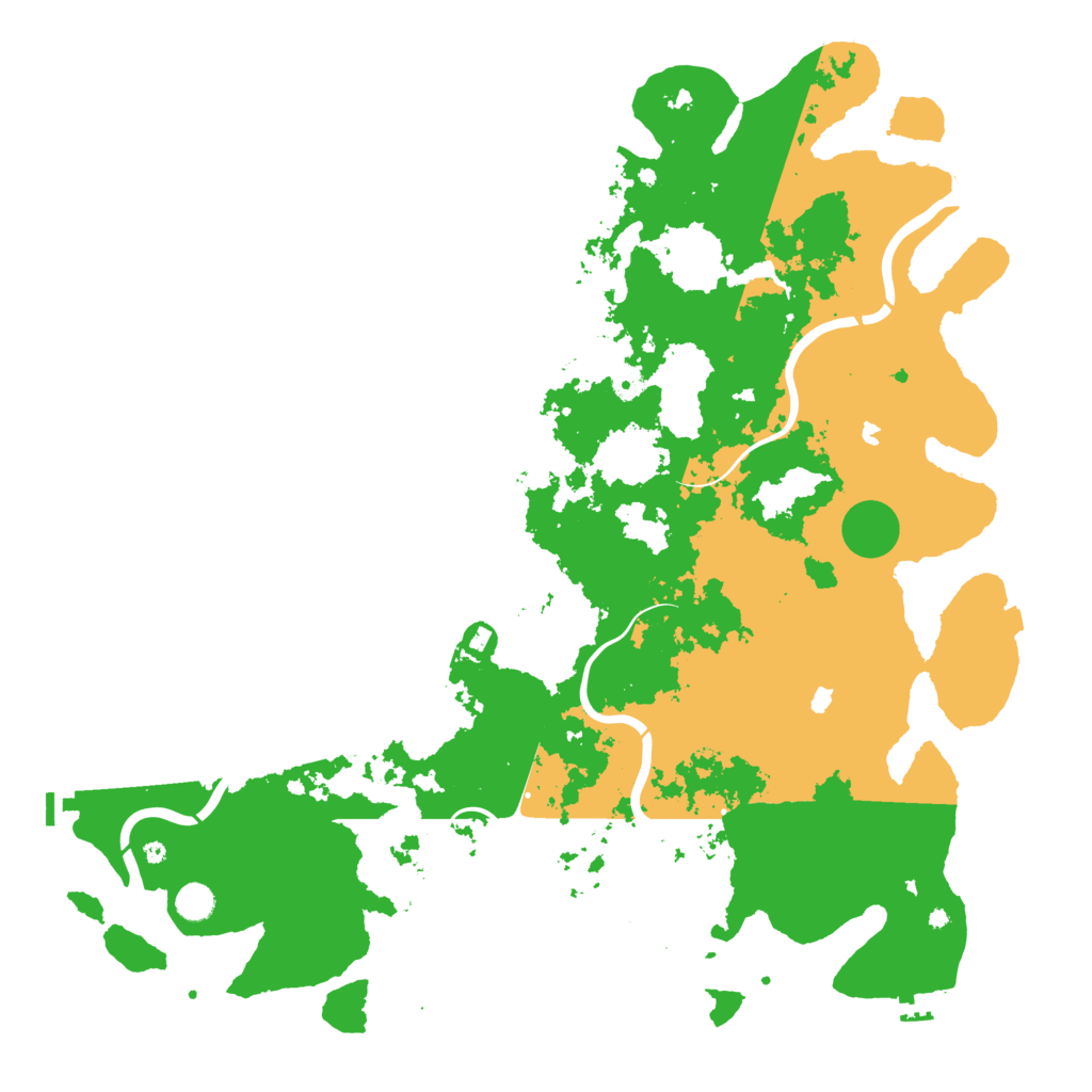 Biome Rust Map: Procedural Map, Size: 5000, Seed: 295774455