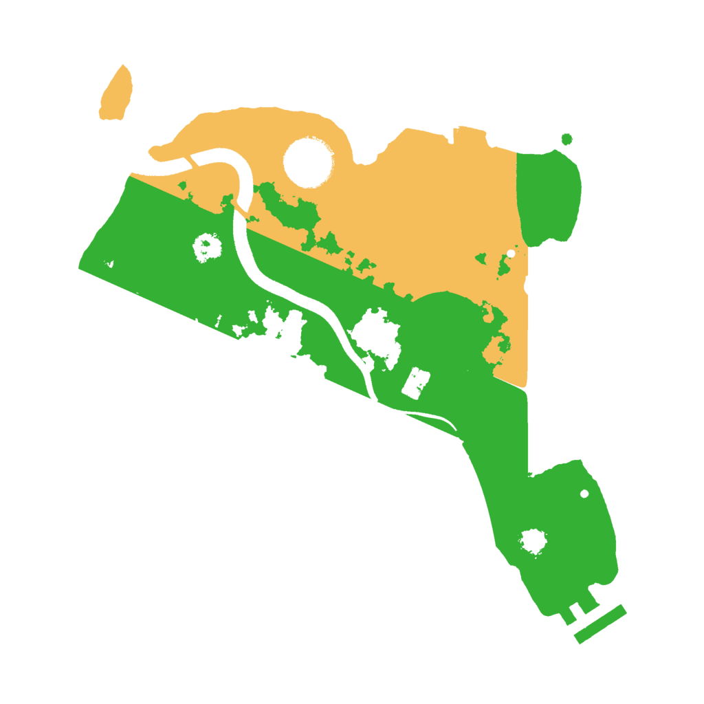 Biome Rust Map: Procedural Map, Size: 2500, Seed: 348872386