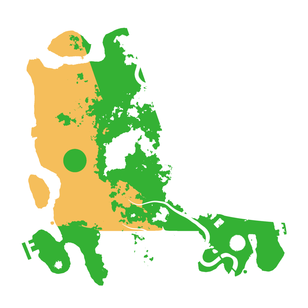 Biome Rust Map: Procedural Map, Size: 3500, Seed: 256929787