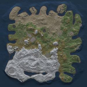 Thumbnail Rust Map: Procedural Map, Size: 4250, Seed: 1112138300, 19 Monuments