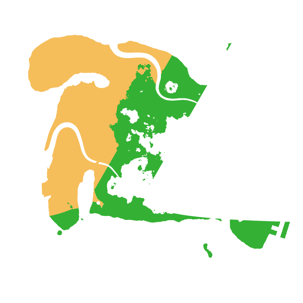 Biome Rust Map: Procedural Map, Size: 2500, Seed: 61541498