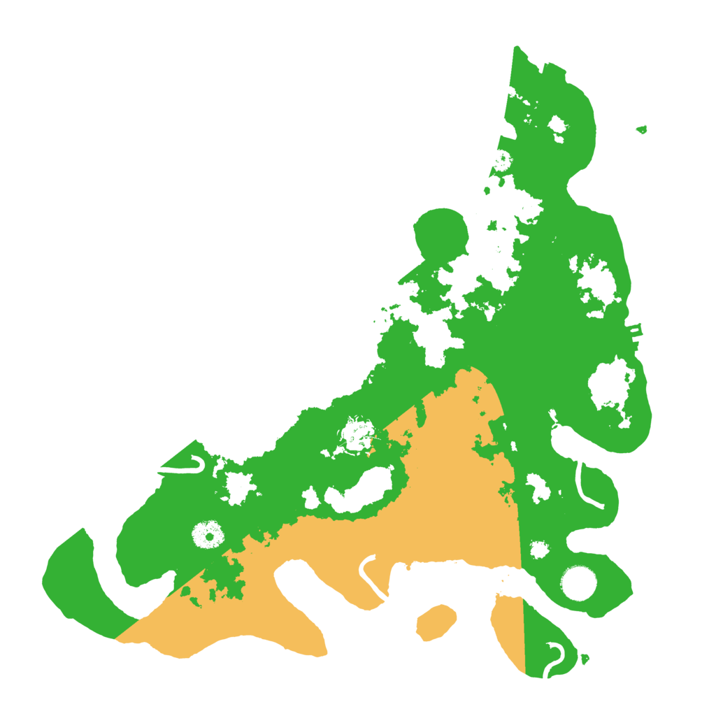 Biome Rust Map: Procedural Map, Size: 3600, Seed: 11301