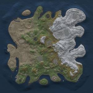 Thumbnail Rust Map: Procedural Map, Size: 3700, Seed: 2117910777, 19 Monuments