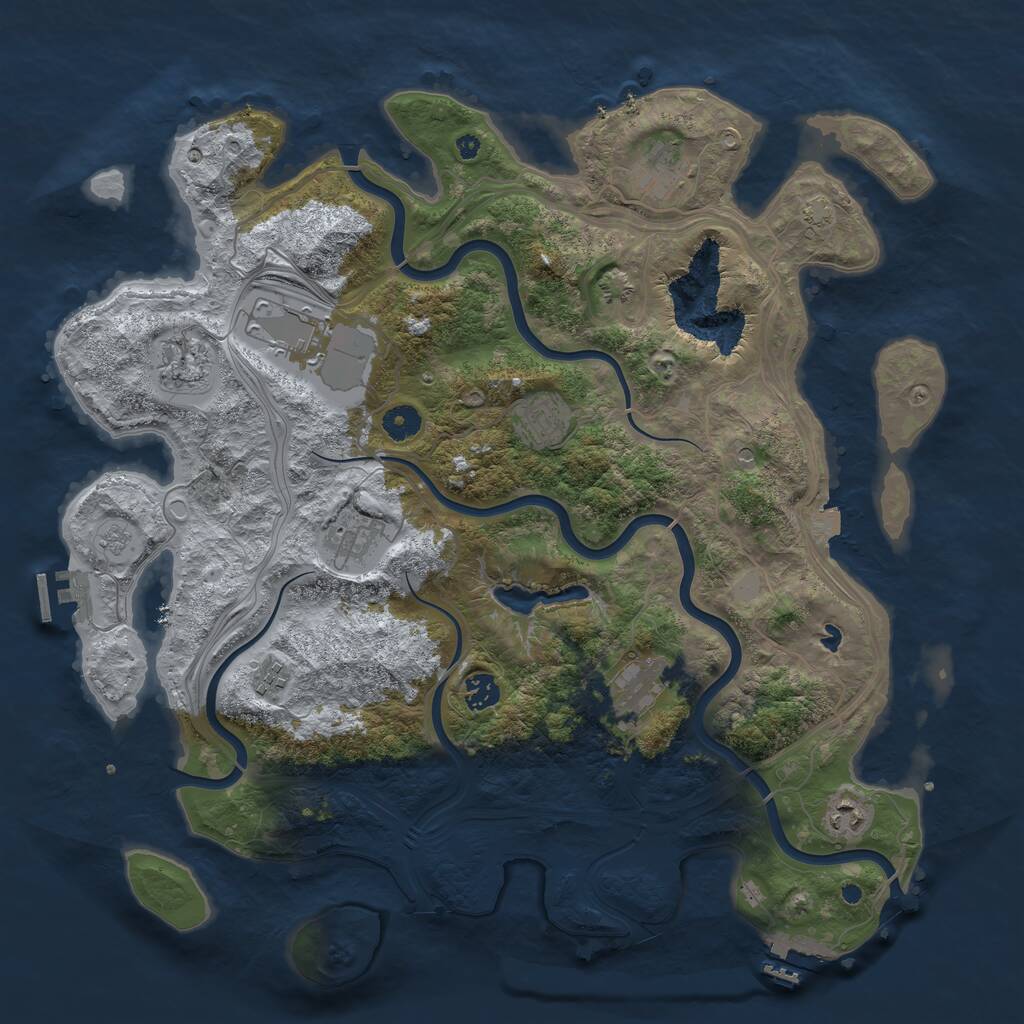 Rust Map: Procedural Map, Size: 4250, Seed: 1771662481, 15 Monuments