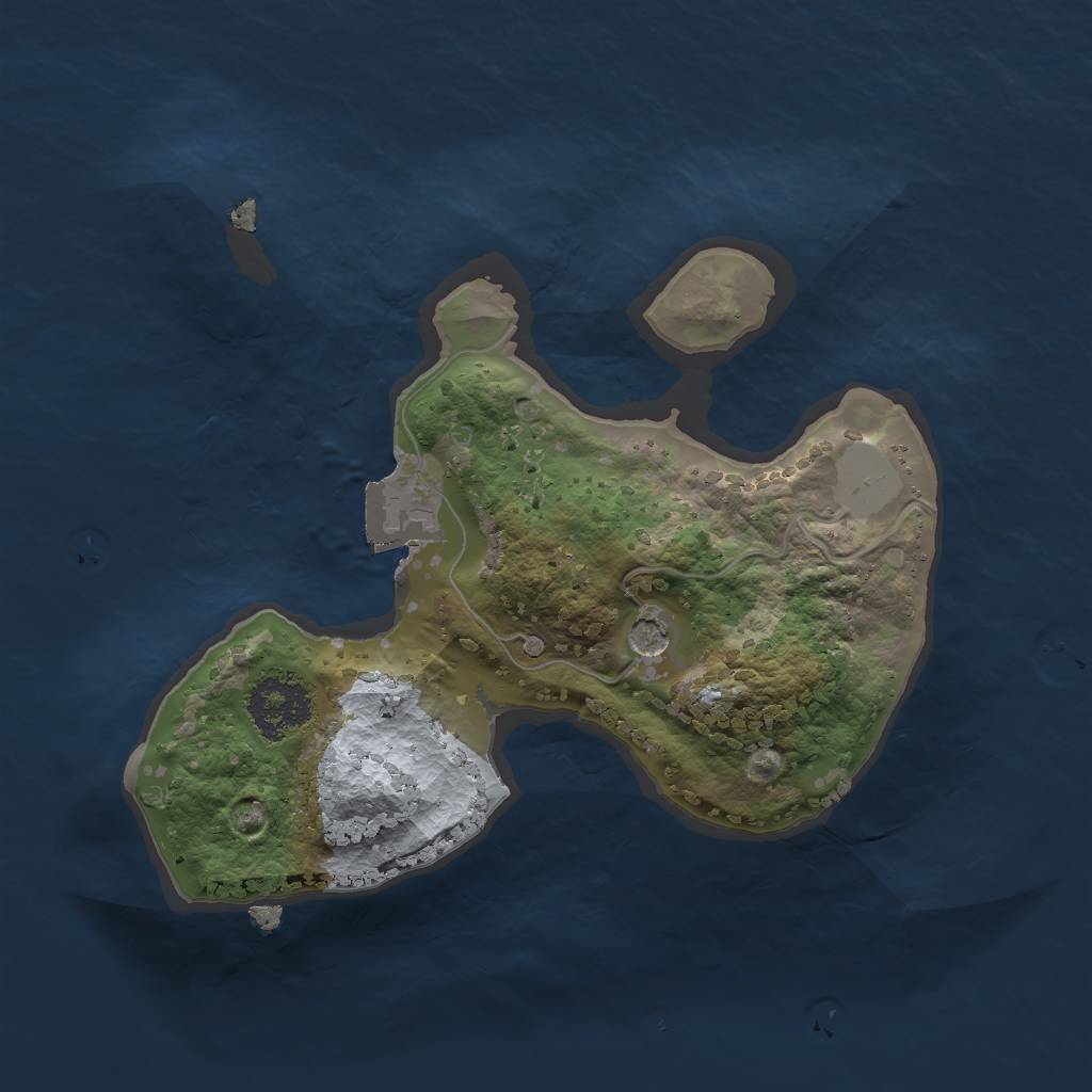 Rust Map: Procedural Map, Size: 1800, Seed: 401600258, 4 Monuments