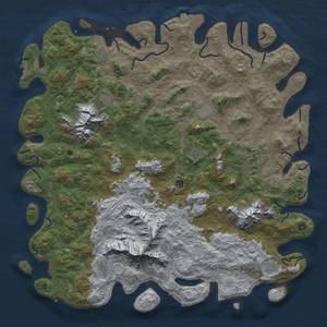 Thumbnail Rust Map: Procedural Map, Size: 6000, Seed: 9963627, 19 Monuments