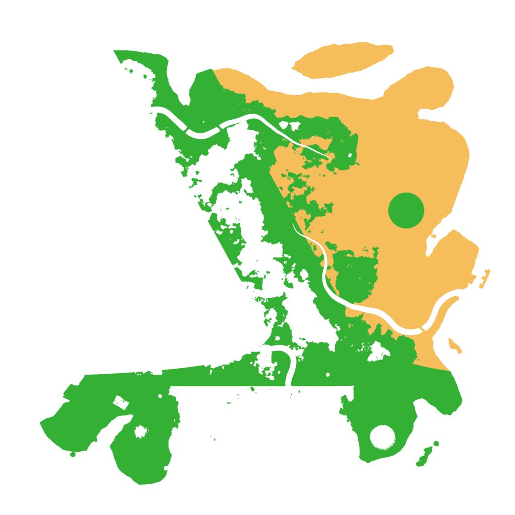 Biome Rust Map: Procedural Map, Size: 3800, Seed: 79576478