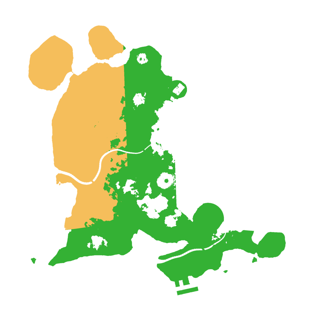 Biome Rust Map: Procedural Map, Size: 3000, Seed: 10419