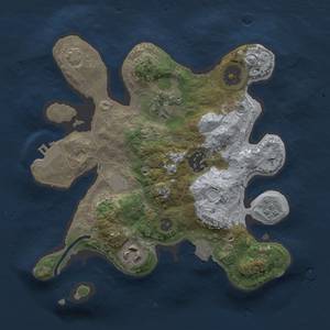 Thumbnail Rust Map: Procedural Map, Size: 2500, Seed: 2095980984, 9 Monuments