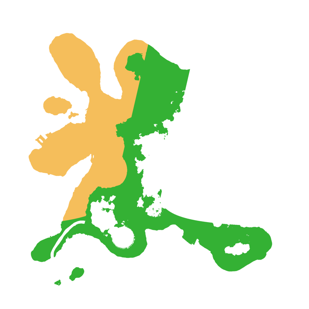 Biome Rust Map: Procedural Map, Size: 2500, Seed: 2095980984