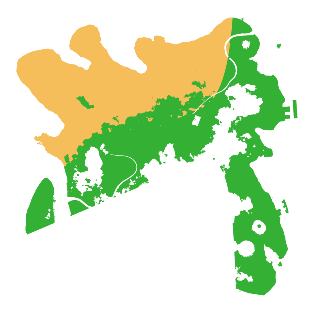 Biome Rust Map: Procedural Map, Size: 3500, Seed: 629769901