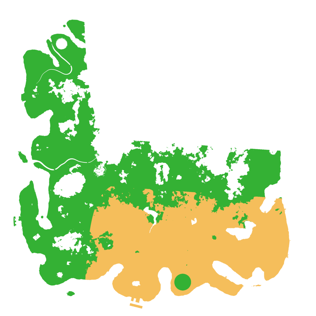 Biome Rust Map: Procedural Map, Size: 5000, Seed: 93495594