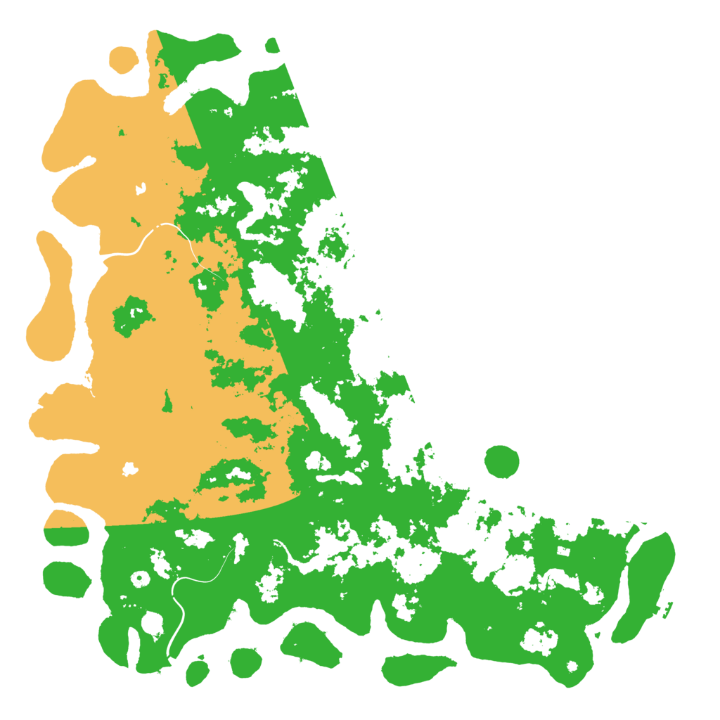 Biome Rust Map: Procedural Map, Size: 6000, Seed: 1948136161