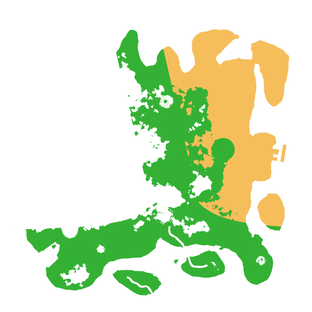 Biome Rust Map: Procedural Map, Size: 3600, Seed: 2031978711