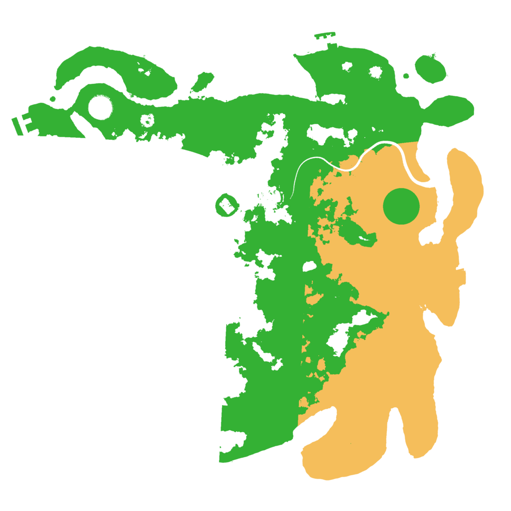 Biome Rust Map: Procedural Map, Size: 3700, Seed: 692276754