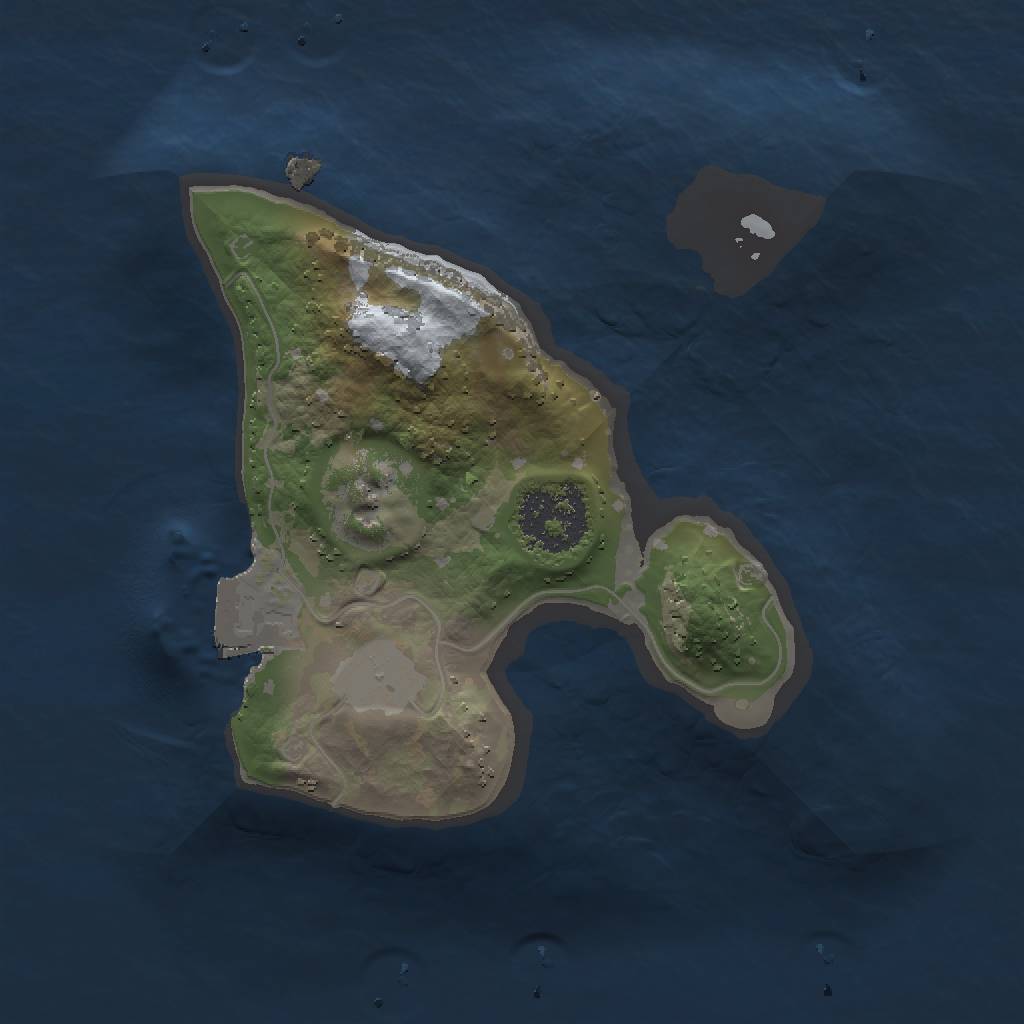 Rust Map: Procedural Map, Size: 1500, Seed: 69, 3 Monuments