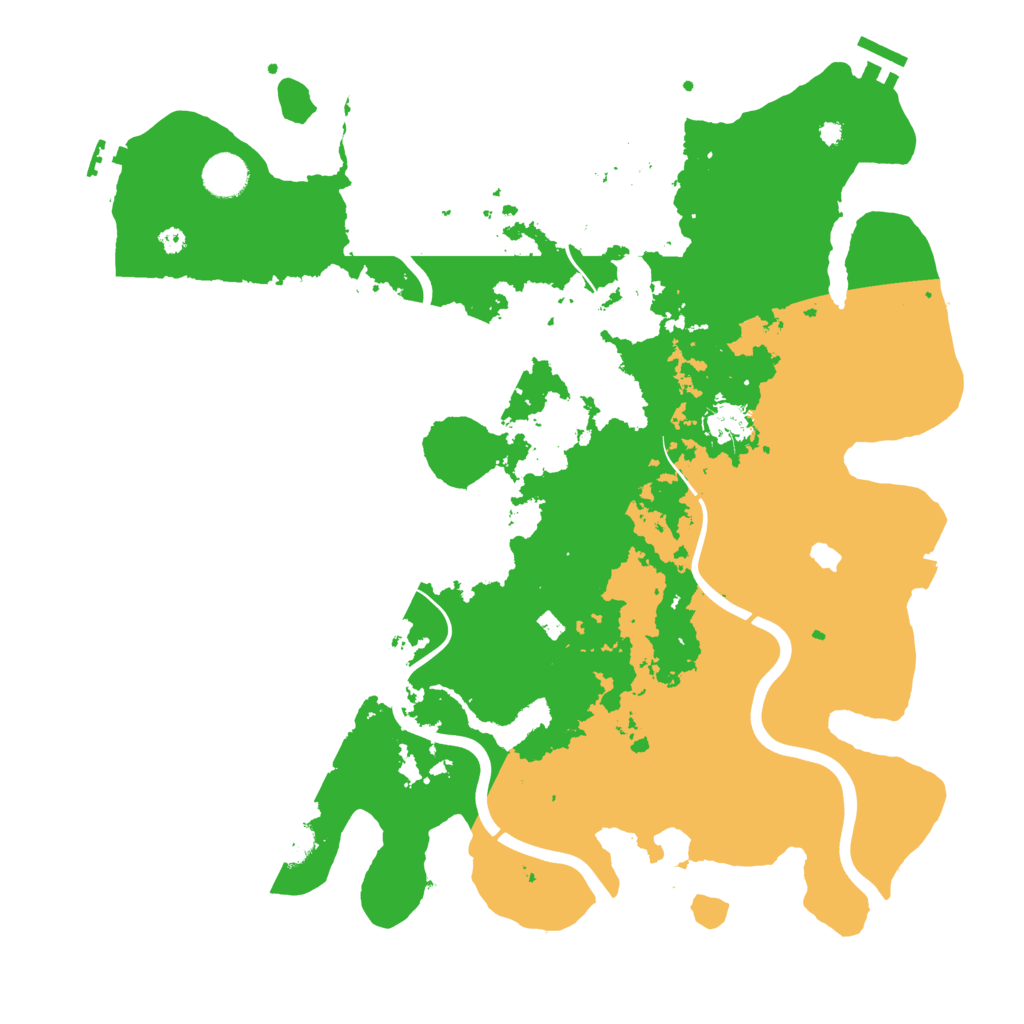 Biome Rust Map: Procedural Map, Size: 4000, Seed: 1845