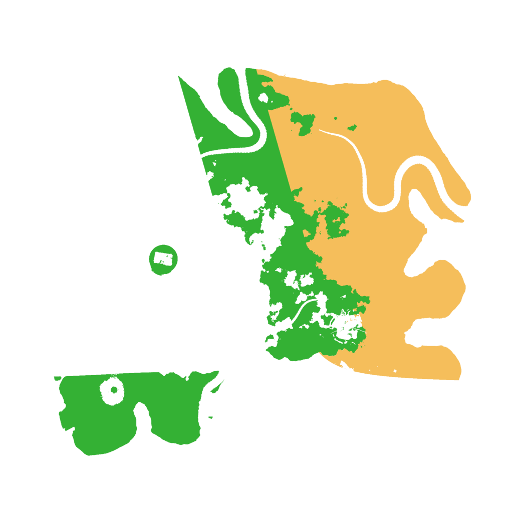 Biome Rust Map: Procedural Map, Size: 3000, Seed: 24725