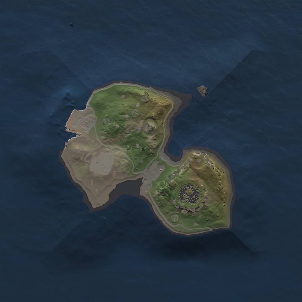 Rust Map: Procedural Map, Size: 1500, Seed: 531, 3 Monuments